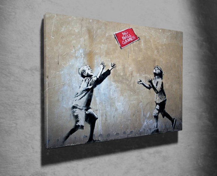 Wallity Lienzo Decorativo Banksy WY09 50 x 70 cm
